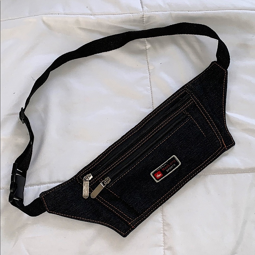 SOLD-Denim fanny pack